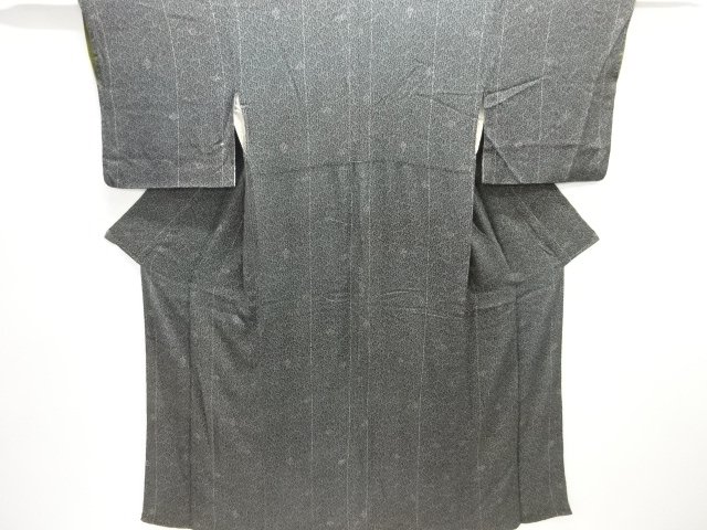 JAPANESE KIMONO / ANTIQUE KIMONO / SILK / KINSHA / ABSTRACT FLORAL PLANTS